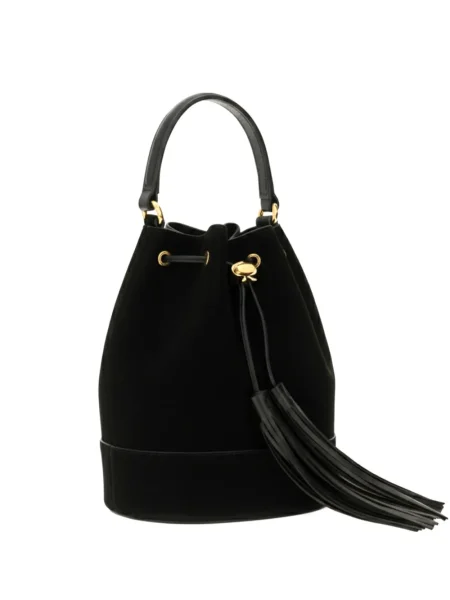 Geantă bucket Gianvito Rossi din piele negru