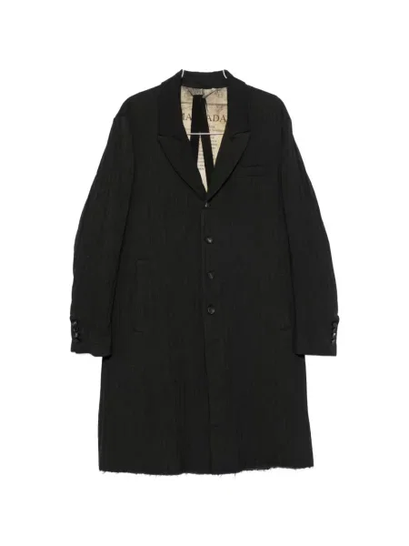 Palton Masnada cu model herringbone negru
