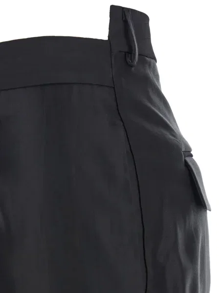 Pantaloni Semicouture de lână negru