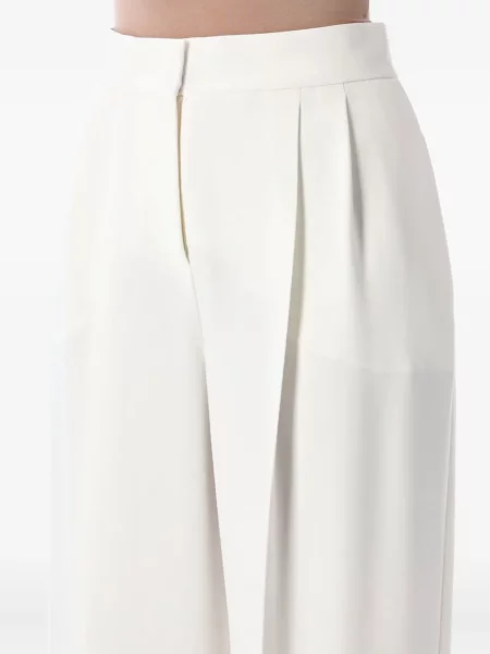 Pantaloni Alberta Ferretti plisate alb