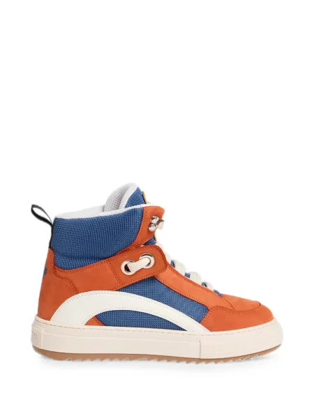 Sneakersy Dsquared2 sznurowane koronkowe pomarańczowe