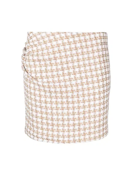 Mała mały spódnica mini Iro tweedowa beżowa