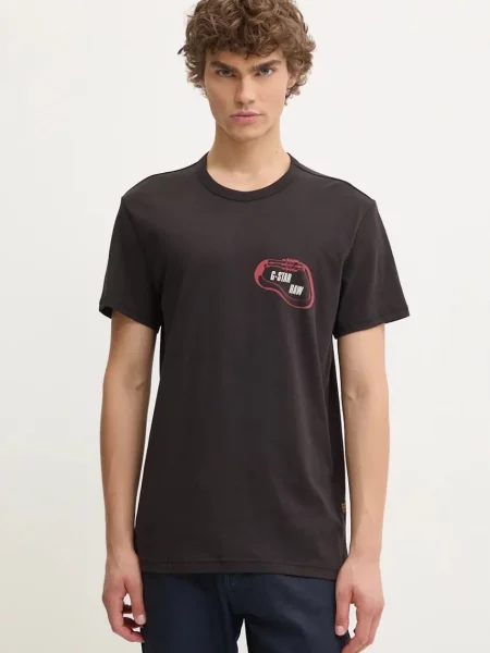 G-Star Raw t-shirt z nadrukiem czarny