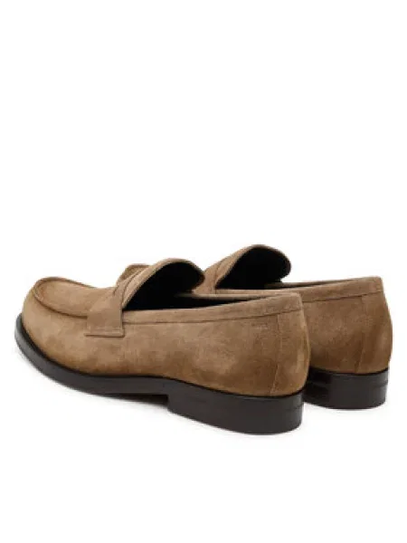 Mokasíny BOSS Dressletic béžová