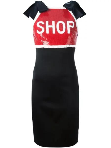 Rochie de cocktail Moschino de costum negru