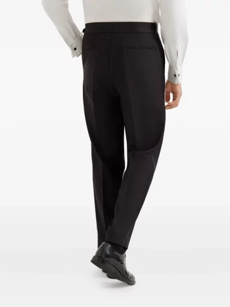 Pantaloni Brunello Cucinelli plisate negru
