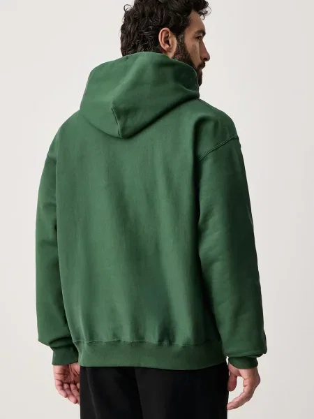 Nike Sportswear kapucnis melegítőfelső férfi pamuttal Solo Swoosh zöld