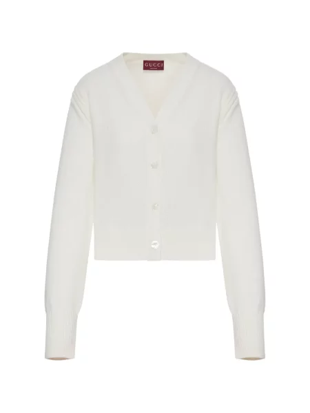 Cardigan Gucci cu decolteu în V cu autograf