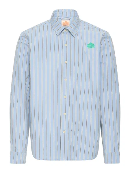 BLEND Košile BHSUN námořnická modř / světlemodrá bílá