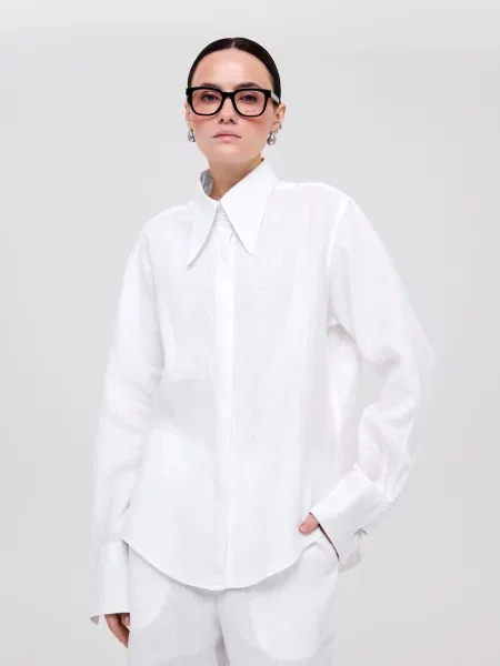 Лляні Сорочки GNIZDO білий