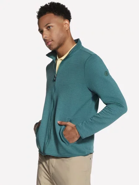 Спортивна кофта Skechers THE HOODLESS HOODIE OTTOMAN JA поліестер/спандекс зелений