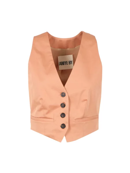 Kamizelka Aniye By z dekoltem w serek beżowa