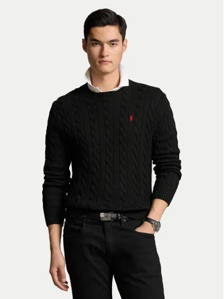Polo Ralph Lauren Pulover de bărbați calduros negru
