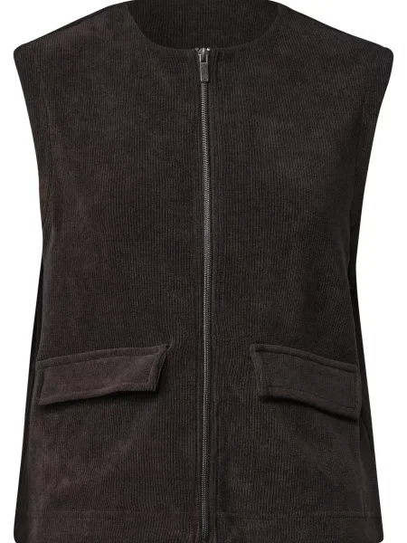 STREET ONE Vestă tricotată închis maro