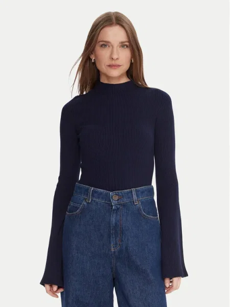 Kontatto Bluză cu gât Bleumarin