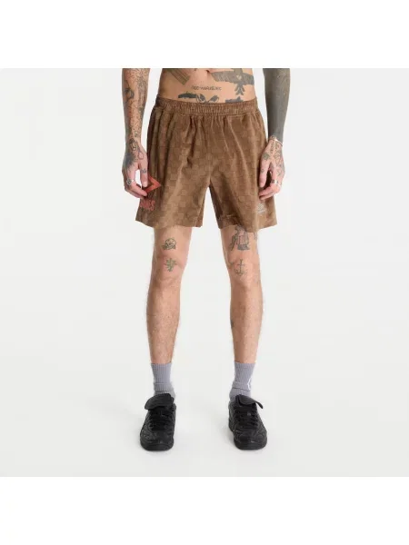 Pantaloni scurți PLEASURES x Umbro Classic Shorts Brown S maro