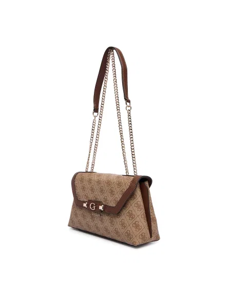 GUESS Torba za čez ramo COLEEN LOGO SMALL SA rjava