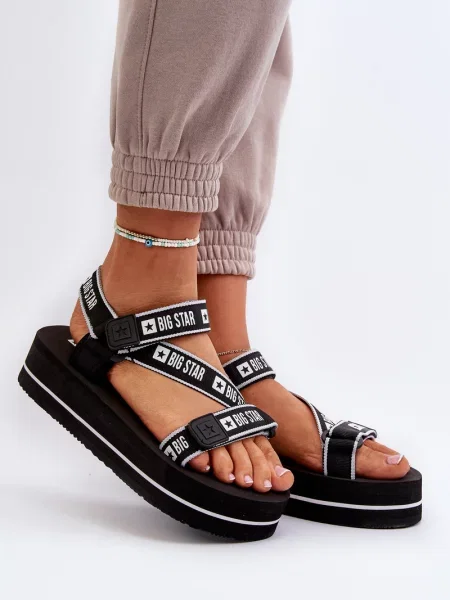 Sandali Big Star Shoes s platformo črna