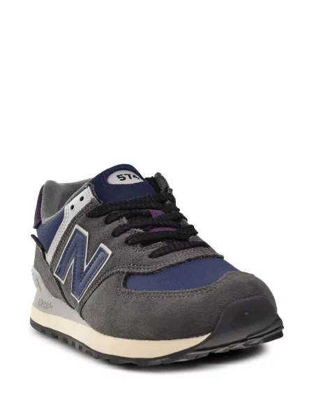 Semišové tenisky New Balance 574 šedé