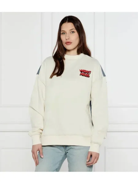 Desigual Bluză Mickey Mouse Écru