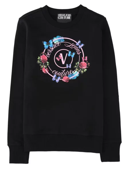 Hanorac Versace Jeans Couture cu imagine negru