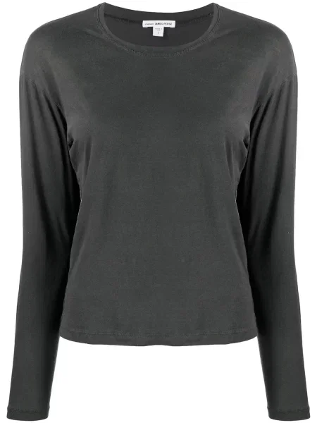 Top James Perse lung negru