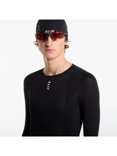 Tricou MAAP TEAM Thermal LS Base Black M negru