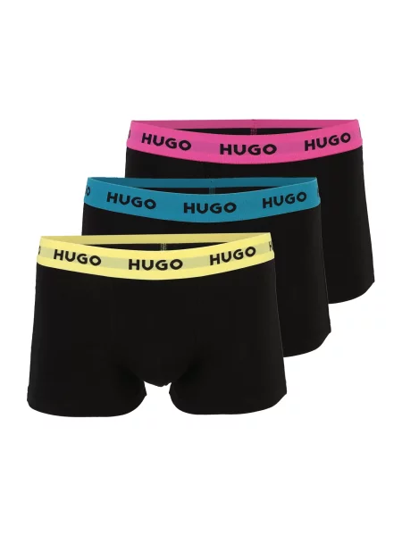HUGO Boksarice cijansko modra / rumena / temno roza črna