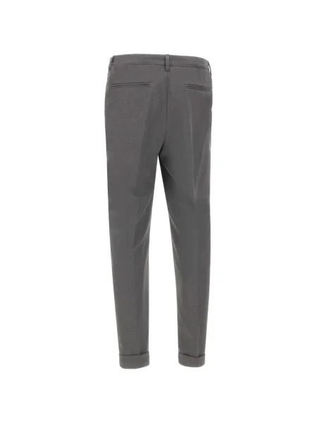 Pantaloni Devore plisate gri