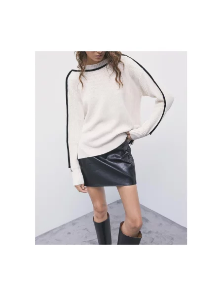 Sweter Patrizia Pepe wełniany biały