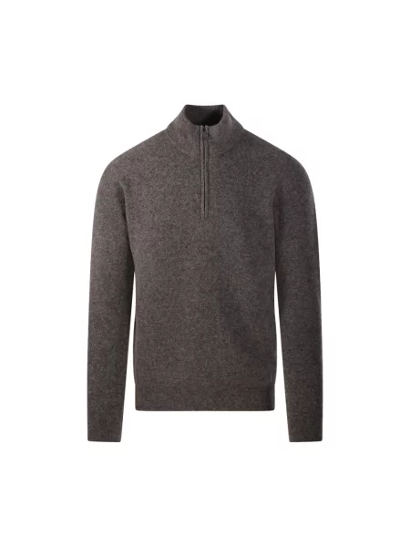 Sweter Roberto Collina brązowy