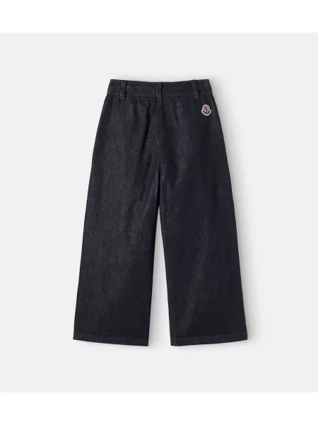 Gyerek széles szárú farmer Moncler Enfant kék
