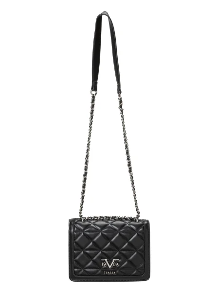 ITALIA Geantă de umăr Gaby Silver' negru