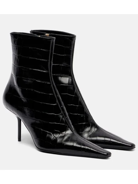 Cizme scurte Victoria Beckham din piele negru