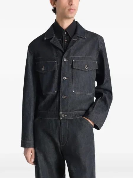 Geacă de blugi Lemaire cu tepi albastru