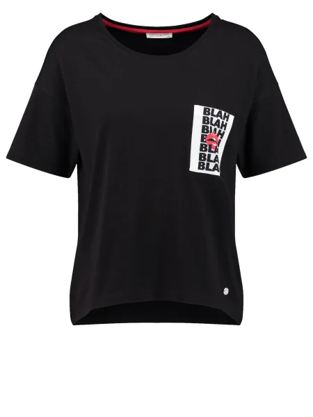 Key Largo Tricou Blah roșu / negru alb