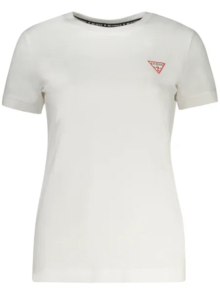 Scurt tricou Guess Jeans alb