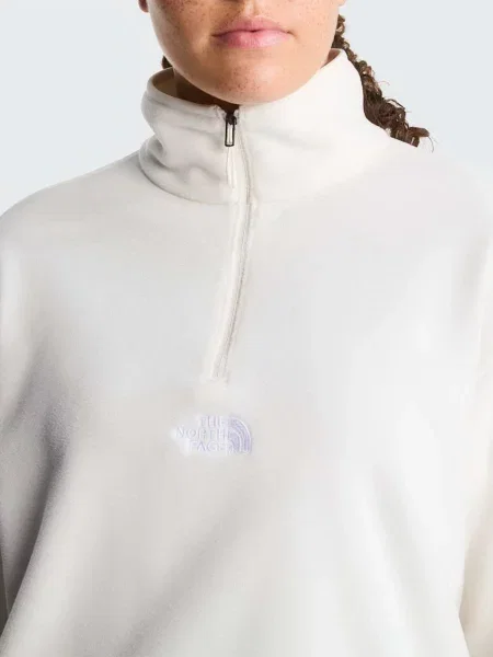 Флисовый свитер The North Face с лого белый