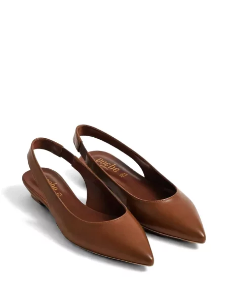 Sandale Poche Paris slingback maro