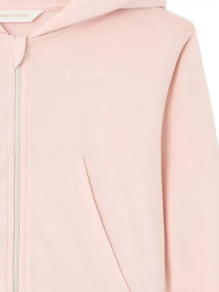 Dětska mikina s kapucí Palm Angels růžová