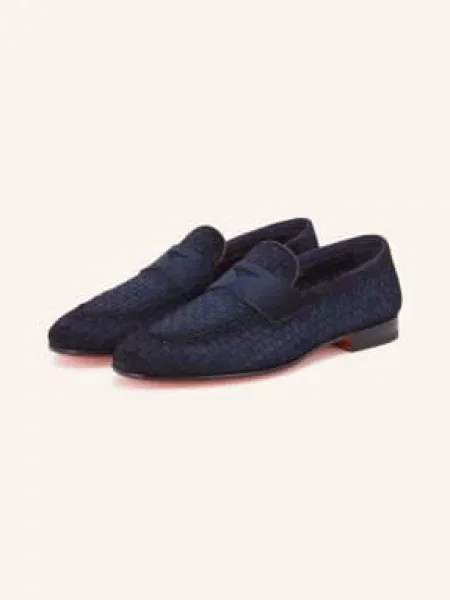 Loafers Santoni modré