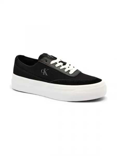 Calvin Klein Jeans Sneakers cu adaos de piele negru