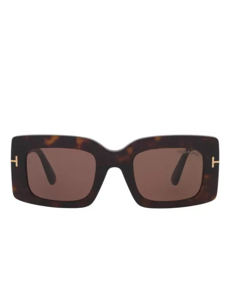Ochelari de soare Tom Ford Eyewear cu imprimeu geometric verde