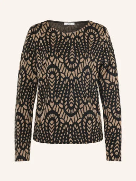 Zaída Sweter beige czarny