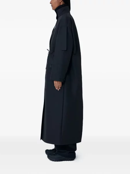 Kišni ogrtač Moncler s autogramom crna