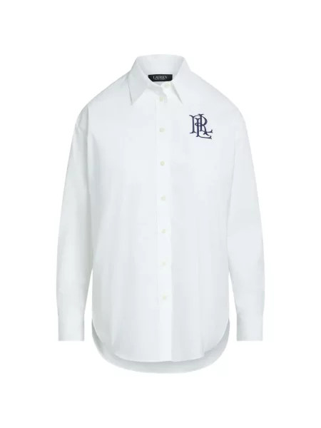 Cămașă Lauren Ralph Lauren cu broderie alb
