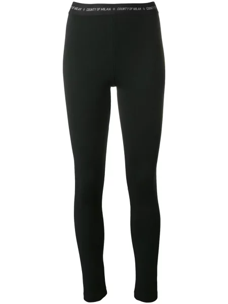 Leggings County Of Milan cu autograf negru