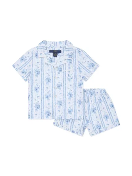Piżama dziecięca Polo Ralph Lauren niebieska