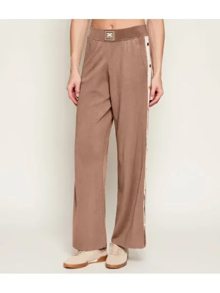Elisabetta Franchi Pantaloni de tricot bej
