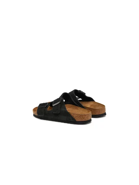 Semišové pantofle Birkenstock černé